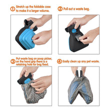 Load image into Gallery viewer, Travel Foldable Pooper Scooper With 1 Roll Decomposable bags
