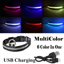 Load image into Gallery viewer, USB Rechargeable Dog LED Glowing Collar
